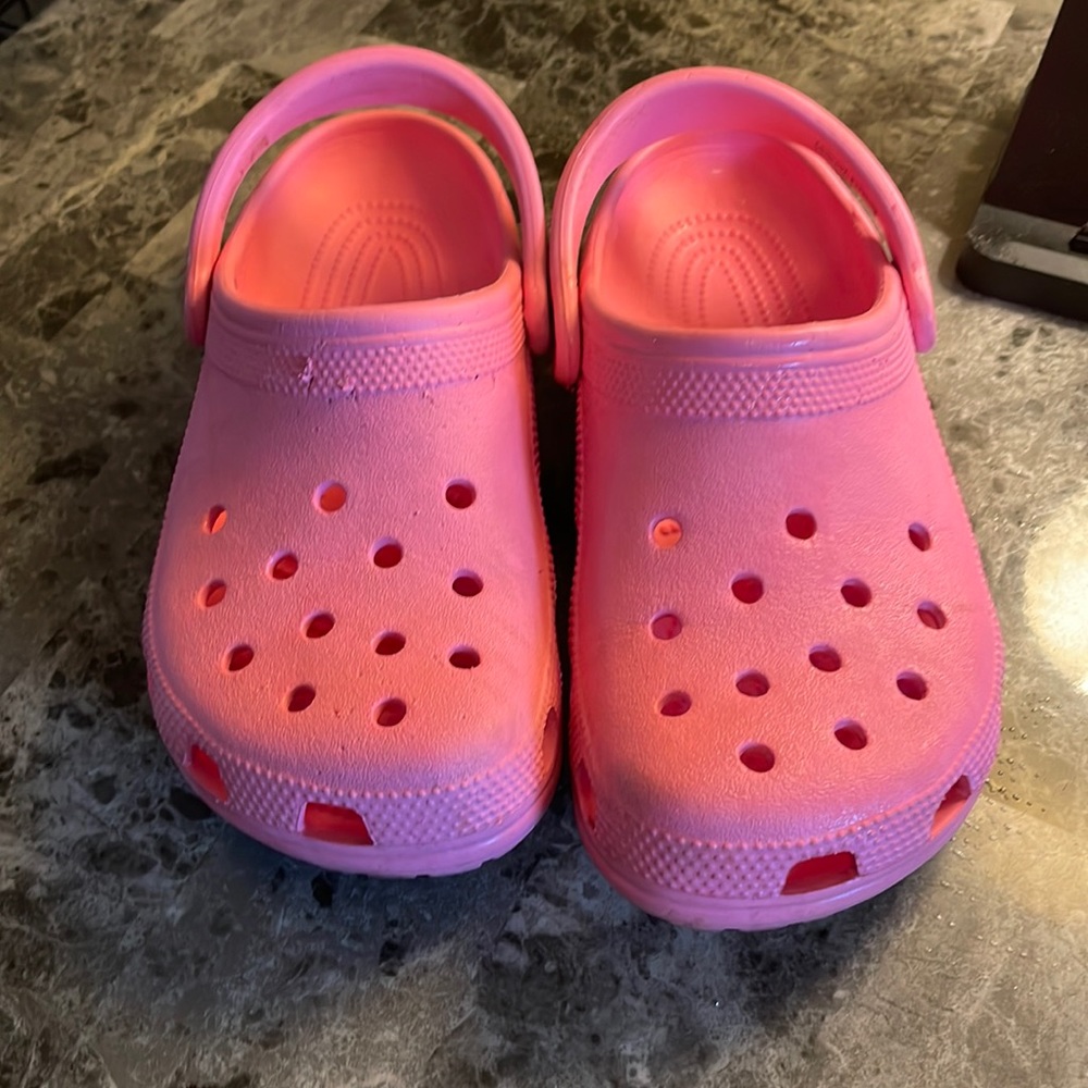 Pink Crocs